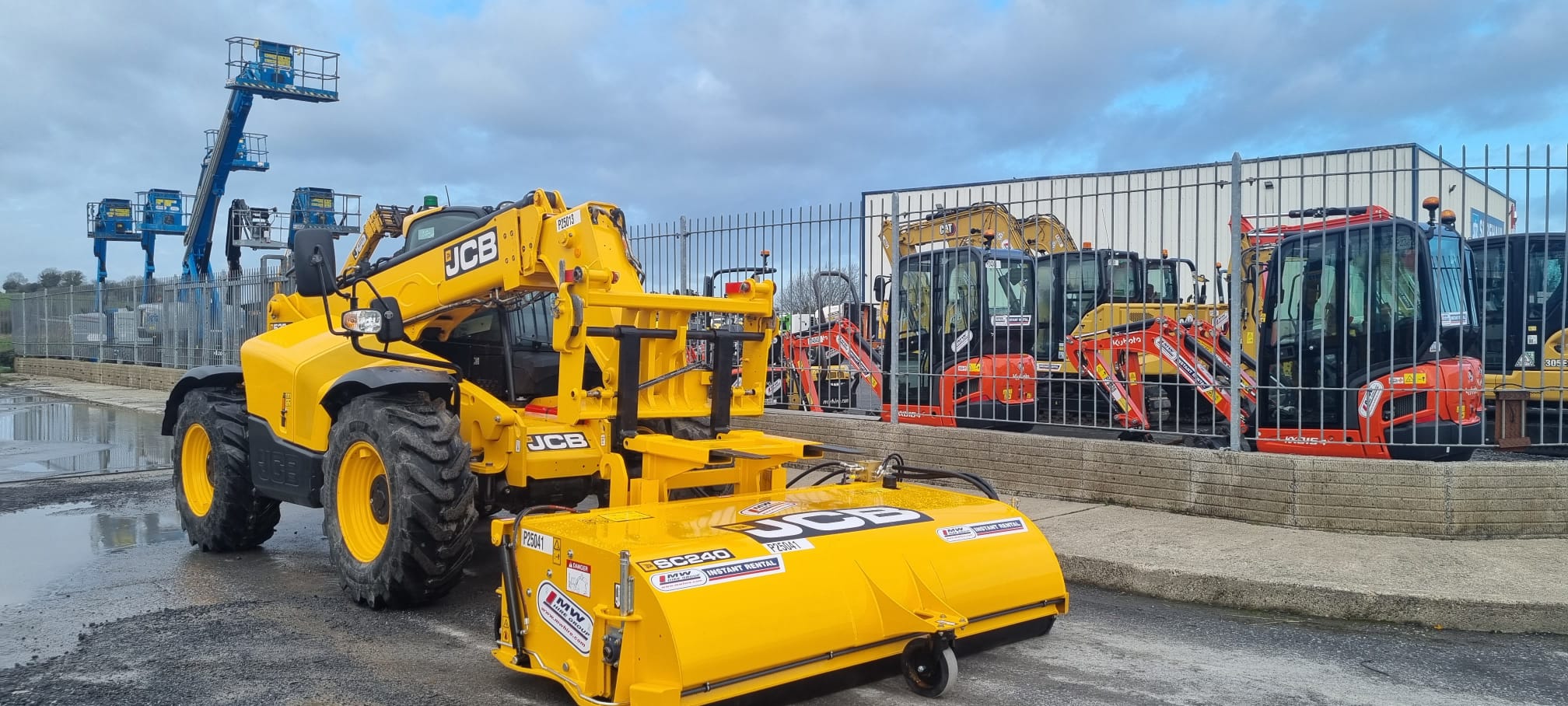 New JCB Sweeper going out on a rental job MW HIRE
